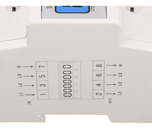 Medidor De Electricidad Trifásico Con Retroiluminación De 4