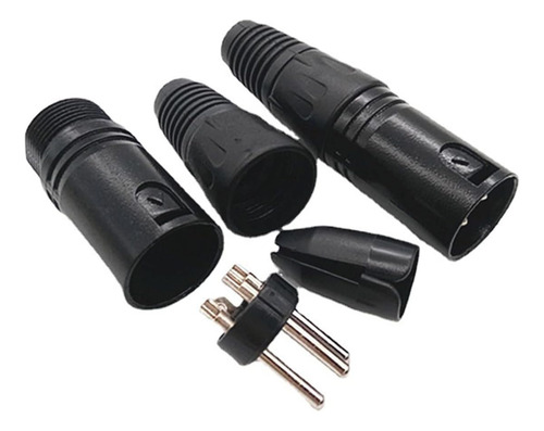 Zyamy 4 Pares Conector De Micrófono De Audio De 3 Pines Xlr,
