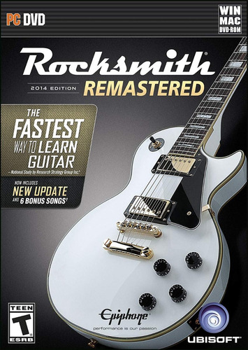 Juego Pc Rocksmith 2014 Remastered Original Cable Real Tone