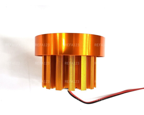 Faros Led Moto 6 Led Color Cobre Kit 2 Faro Con Switch