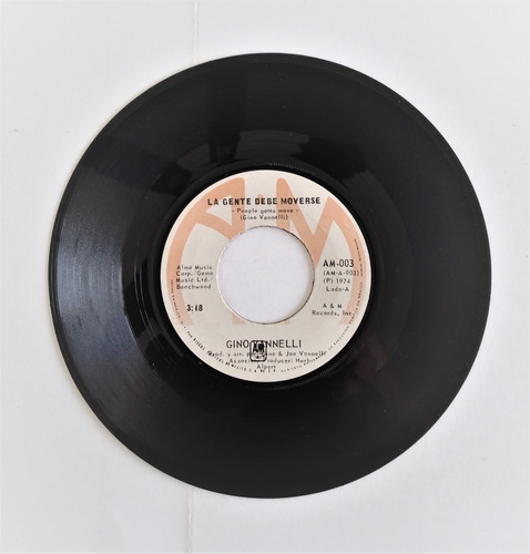 Gino Vannelli People Gotta Move - Lady - Disco Vinilo 45 Rpm