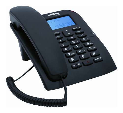 Teléfono Intelbras TC 60 ID fijo - color negro
