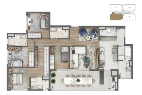 Imagem 25 de 30 de Apartamento À Venda No Bairro Santo Amaro - São Paulo/sp - 118