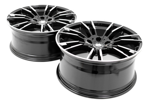 Rodas 20 Bmw M5 Competition F90 5x120 Série 3 F30 E 5 F10 Cor Preto Com Diamantado
