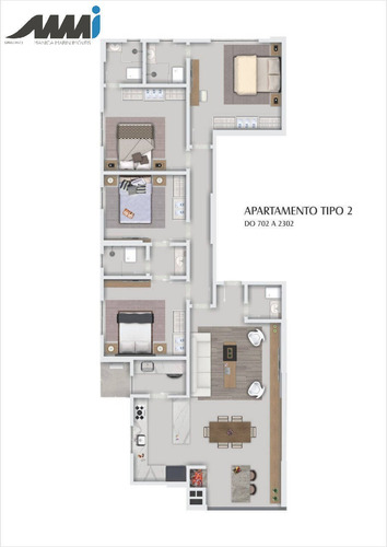 Imagem 12 de 13 de Farol De Valença, Apartamento 4 Quartos No Centro, Balneário Camboriú - 2024