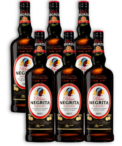 Negrita Bardinet Ron Original French Island Caja X6u 1000ml