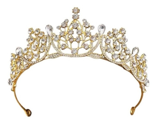 Corona Princesa Dorada Para Niña, Xv Años, 1a Comunión, ...