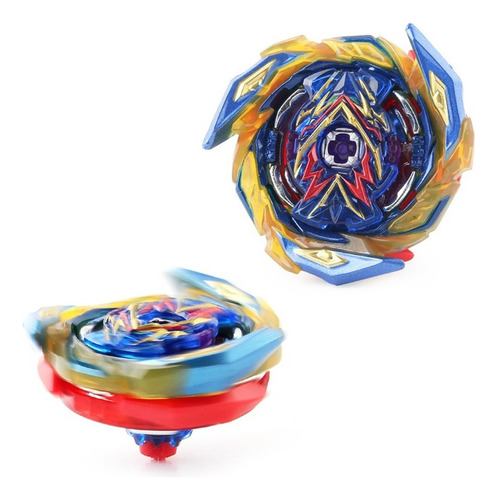 Beyblade Pião Burst Brave Valtryek B163 Valkyrie + Lançador Cor Azul, Dourado e Vermelho