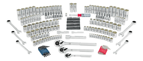 Juego Autoclé Cuadro 1/4 3/8 Y 1/2' 217 Pzs Std Y Mm 15691