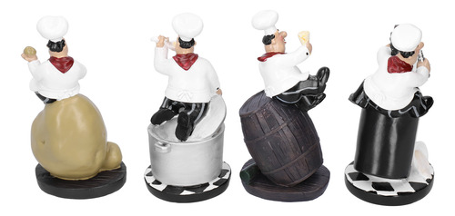 Set De Figuras De Chef Modelo, Decoración De Cocina Con Pata