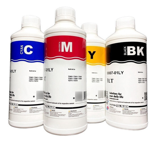 Kit 4 X 250 Ml P/ Impressora Canon Mega Tank G3100 