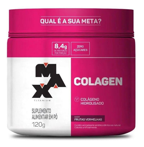 Colágeno Hidrolisado Colagen 120g Frutas Vermelhas