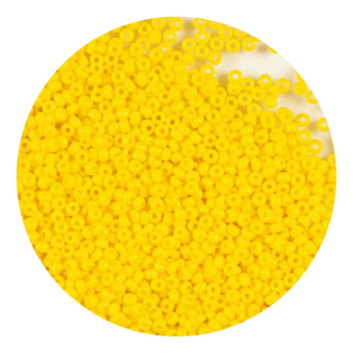 Chaquiron Calibrado Checo 5/0 Y 6/0 Colores Varios 100 G 6/0 83130 Amarillo Fuerte 2.1 Mm 4.1 Mm