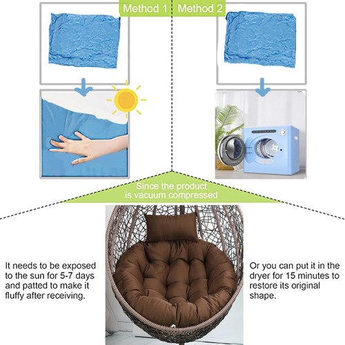 Cojín Para Silla Colgante Con Almohada Para Reposacabezas,co
