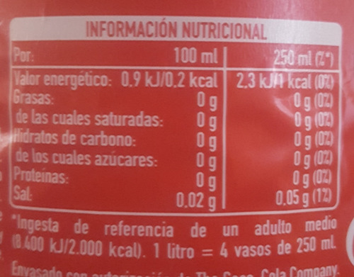 Refresco Coca Cola 1 Litro Retornable