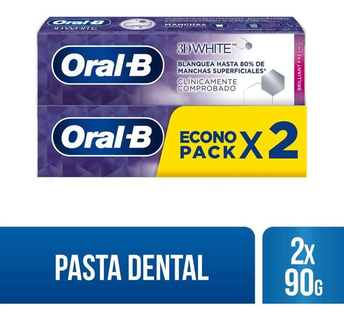 Crema Dental Oral-b 3d White X 90g X 2und