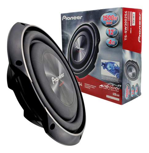 Subwoofer 12  1500w Ultra Plano Pioneer Ts-sw3002s4 #1pieza