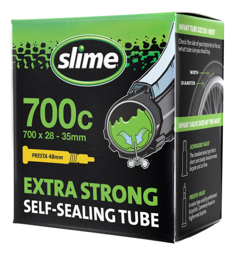 Cámara Slime Bicicleta 700 X 28-35 Válvula Presta 48mm 