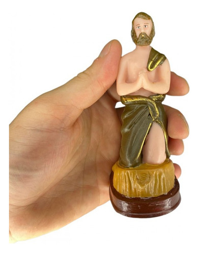 Escultura São Cipriano 12,50 Cm Em Resina