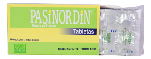 Insomnio Ansiedad Tranquilizante Pasinordin Tabletas 2pack
