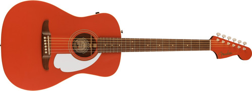 Guitarra Electroacústica Fender Malibu Player Frd Wn Color Rojo