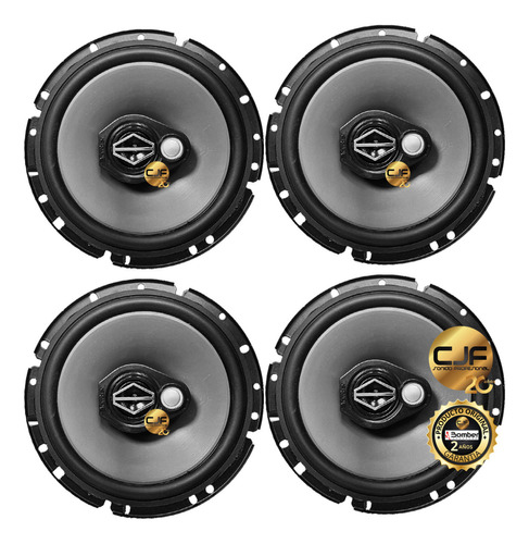 4 Parlantes Bomber  Bbr 6 Para Citroen C4 C5 4 Vias 200w Cjf