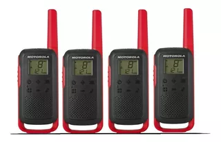 Comunicador de radio Motorola Walk Talk T210 Br, 4 bandas de frecuencia UHF de largo alcance, color negro