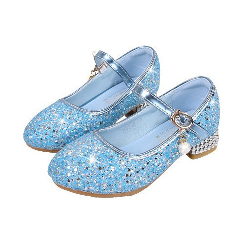 La Niña Tacones Altos Princesa Zapatos De Cristal
