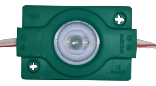 Módulo De Led 12v Lupa 1.5w Color Verde Wicked Mod-led/lup-g