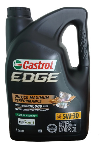 Aceite Castrol Edge 5w30 Sintetico Dexos 1