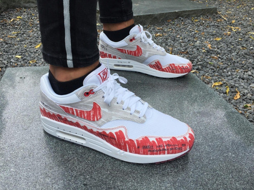 Zapatillas Nike Air Max 1 Rojo Blanco Sketch Talla 45 adidas | Mercado Libre