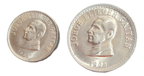 Colombia 20 Y 50 Centavos 1965 Gaitan Monedas Mundiales 