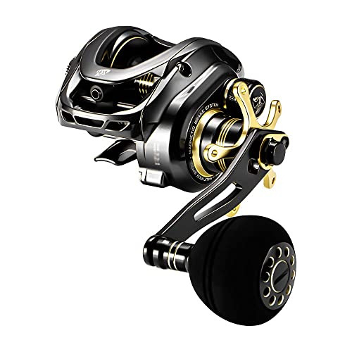 Carrete De Baitcasting Gka300 Baitcaster Mano Izquierda...