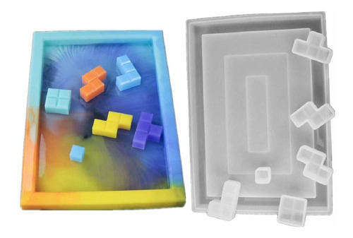 Mold Silicona Para Decoracion Hogar Diseño Tetris Ruso