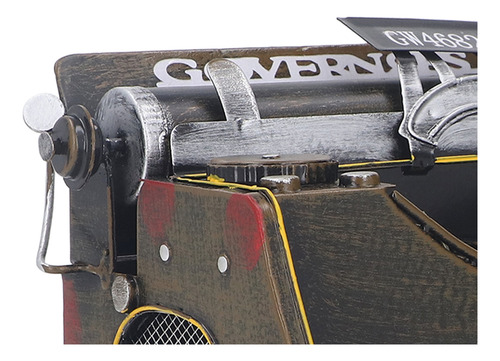 Decoração De Modelo De Máquina De Escrever Retrô Vintage, Re