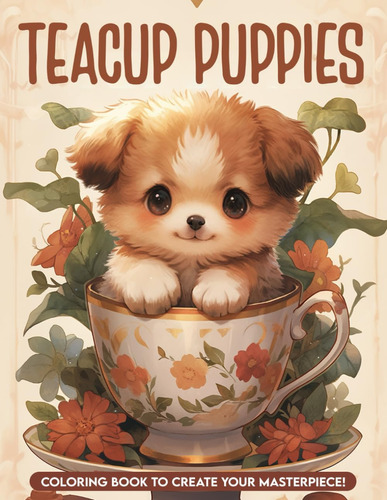 Libro: Teacup Puppies Coloring Book: Fall In Love With The A