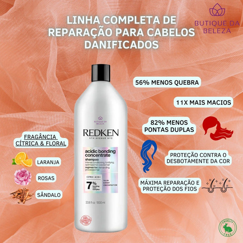 Shampoo Reparação Redken Abc - Cabelos Secos E Danificados
