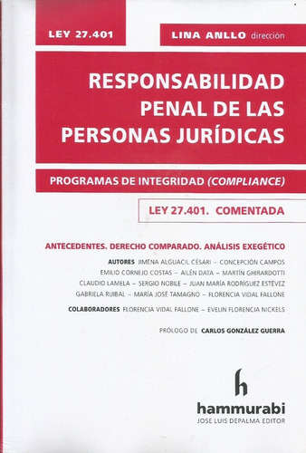 Responsabilidad Penal De Las Personas Jurídicas Anllo 