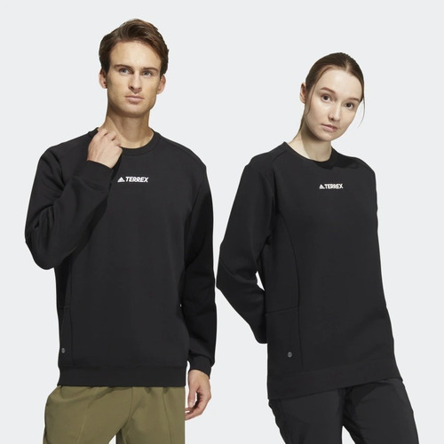 Poleron Unisex adidas Terrex Tx Logo Crew Sw