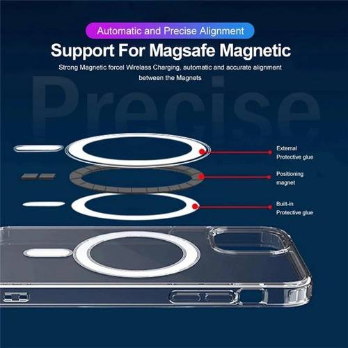 Carcasa Para iPhone 14 Pro Max 14 Pro 14 Tpu Magsafe Clear