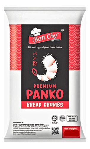 Empanizador Sushi 9.07kg Panko Pan Molido Japones Bon Chef