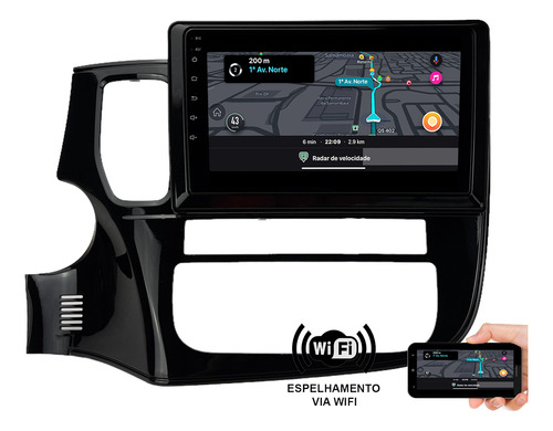 Kit Multimidia Kronos 9 Polegadas Mitsubishi Outlander 14/21