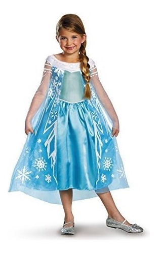 Disfraz De Disney Frozen Elsa Deluxe, 10-12