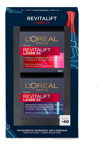 Pack Crema Antiedad Dia Y Noche Revitalift Laser 50g Loreal