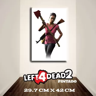 Cuadro Nuevo Left 4 Dead 2 Rochelle Tamaño A3