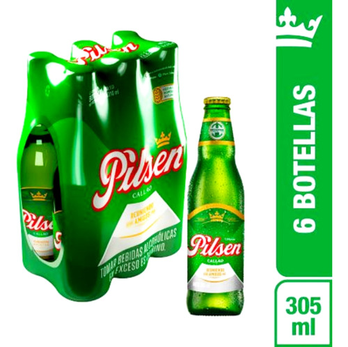 Cerveza Pilsen Callao Six Pack  X 305 Ml - mL a $38