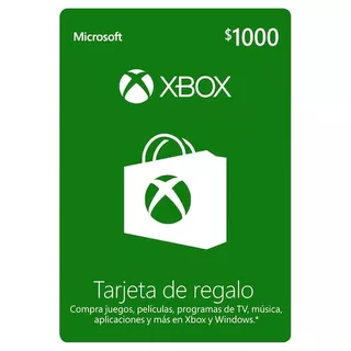 Tarjeta De Regalo $1000 Xbox
