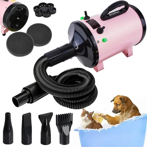 Secador de pelo para perros para aseo – Secador profesional de alta  velocidad de 4.5 HP para perros – Secador de mascotas ajustable de calor  bajo