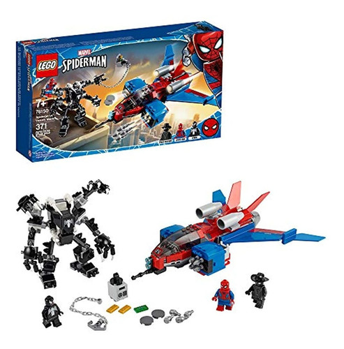 Lego Marvel Spider-man Spider-jet Vs Venom Mech