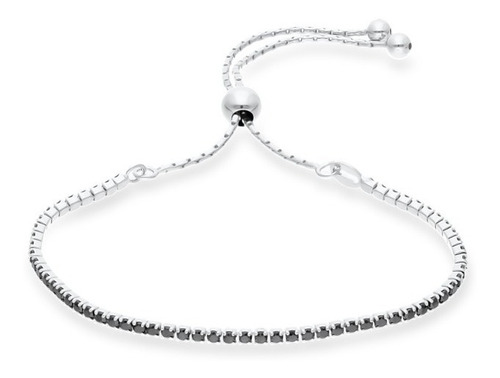 Pulsera De Plata 925 Zirconias Dama